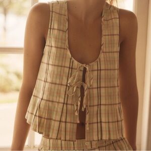 LYREBIRD TIE FRONT TOP- size XS